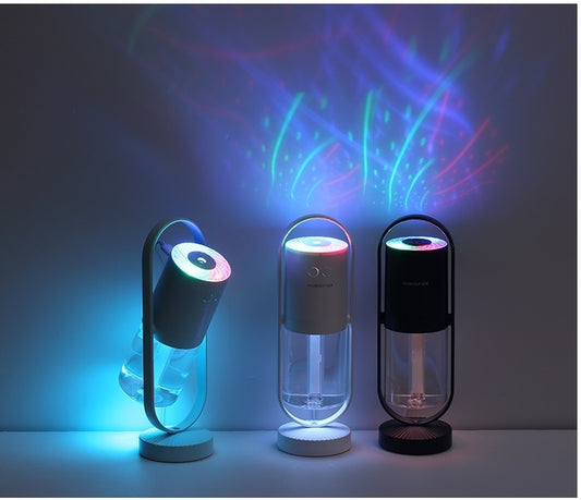 USB Air Humidifier For Home With Projection Night Lights Ultrasonic