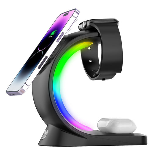 4 In 1 Magnetic Wireless Charger Light Charging Station