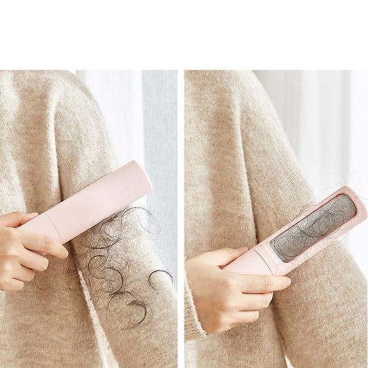 2-1 Reusable Pet Hair Remover Brush Roller Self Cleaning Tool