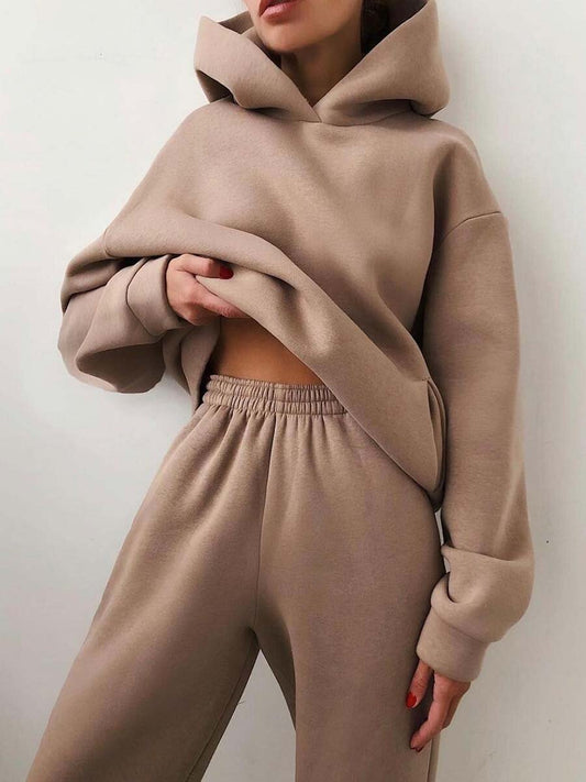 Casual Hooded Sweater Two-piece Suit Tracksuit