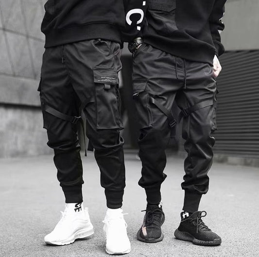 Ribbons Joggers Men Cargo Pants