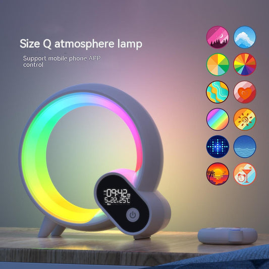 Analog Sunrise Digital Display Alarm Clock Bluetooth Audio Atmosphere Light